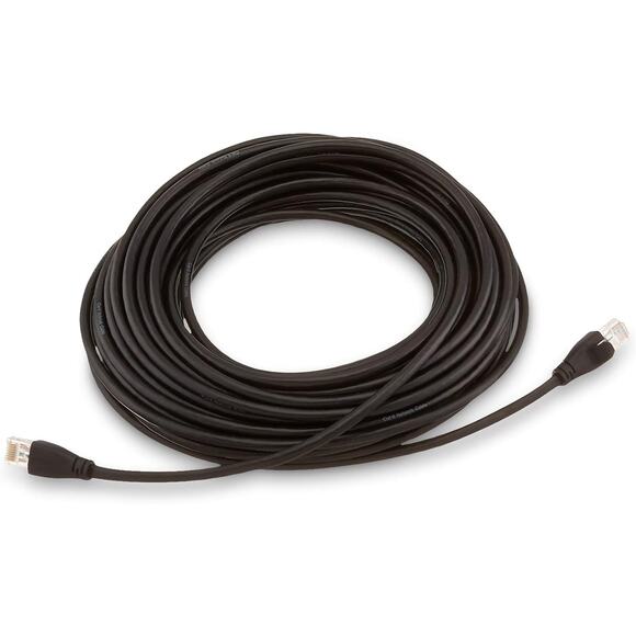 Amazon Basics Cat 6 Gigabit Ethernet Patch Black Cable RJ45 1000Mhz Copper 50 Ft - Picture 2 of 6